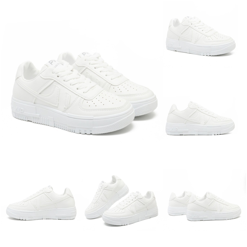 PVN Kara Sepatu Sneakers Wanita Sport Shoes Candy Pink White 372-7