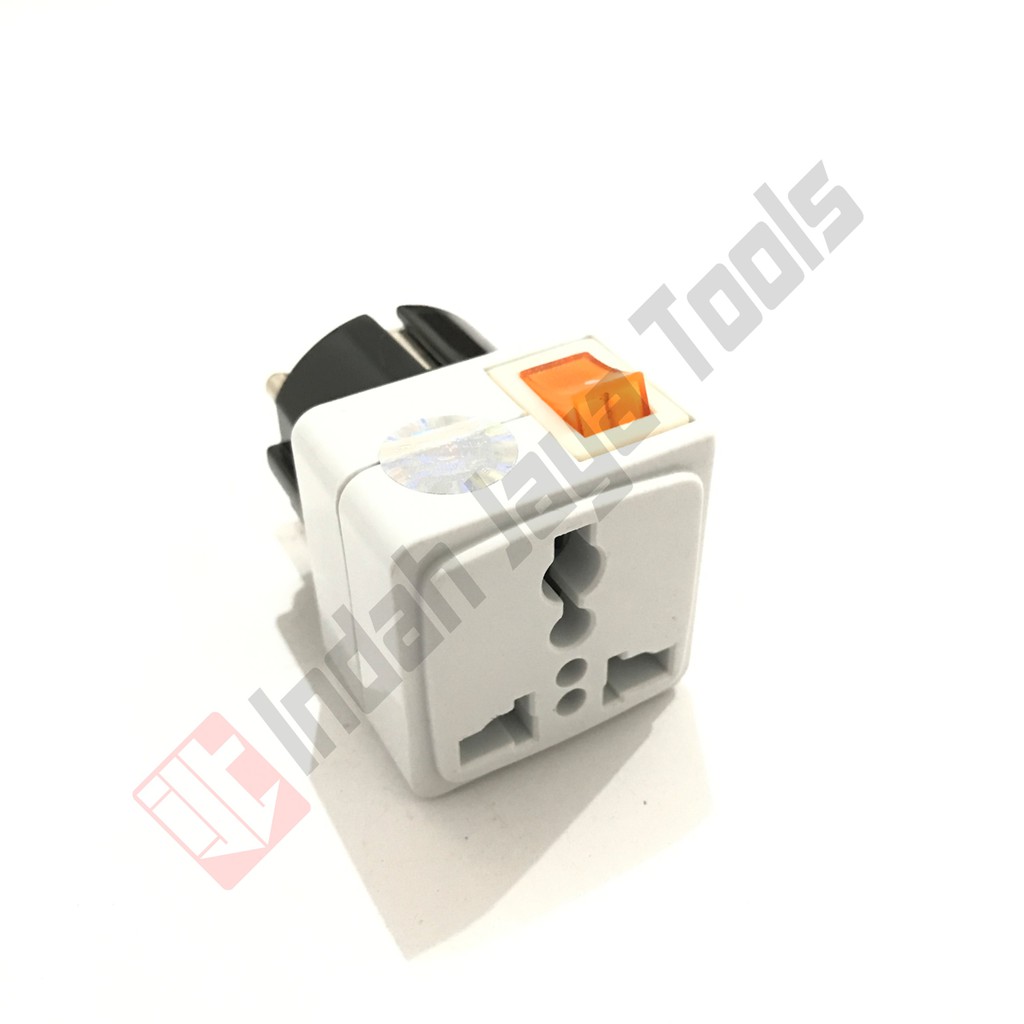 KENMASTER WA9S Steker Colokan Converter Kaki 3 Ke 2 Travel Stop Kontak Plug Adaptor