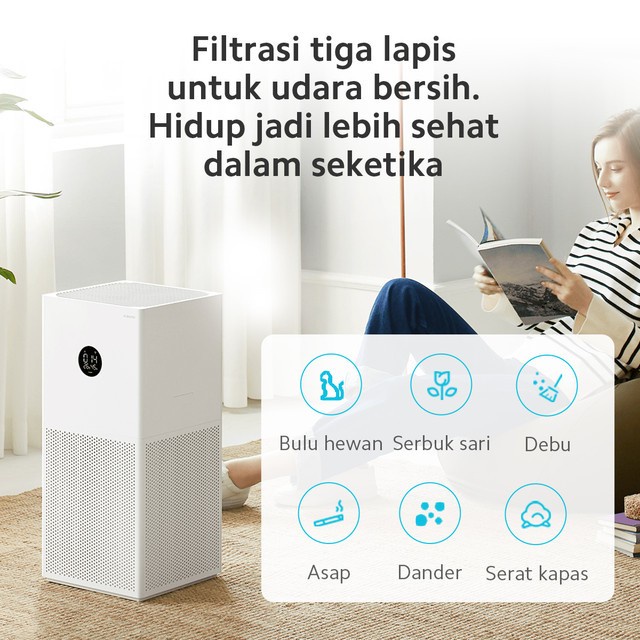 Xiaomi Mi Smart Air Purifier 4 Lite - Penyaring Pembersih Udara