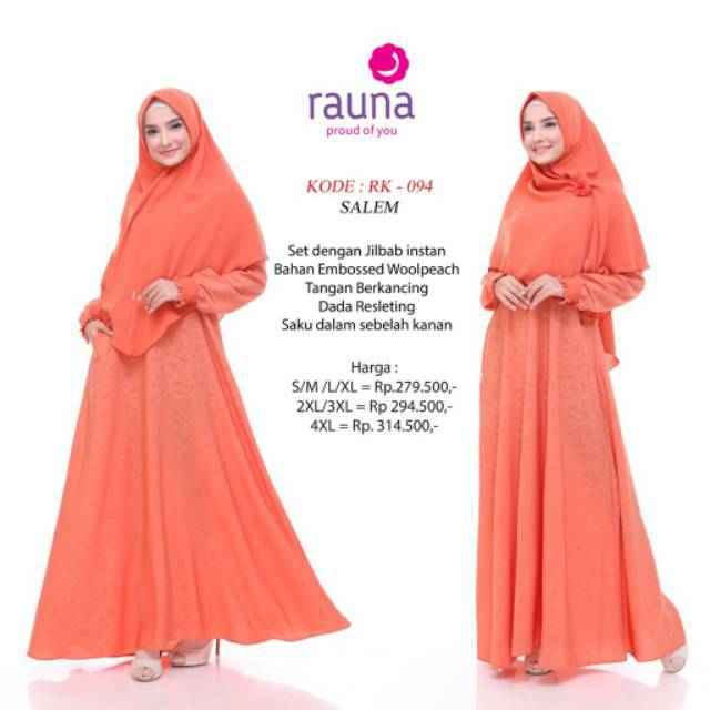 GAMIS SET HIJAB RK 094 BY RAUNA
