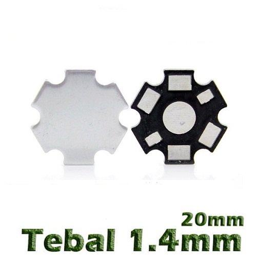 Ternama Heat Sink Aluminium Plat Pendingin Led 1W - 3W Star Pcb Heatsink Termurah