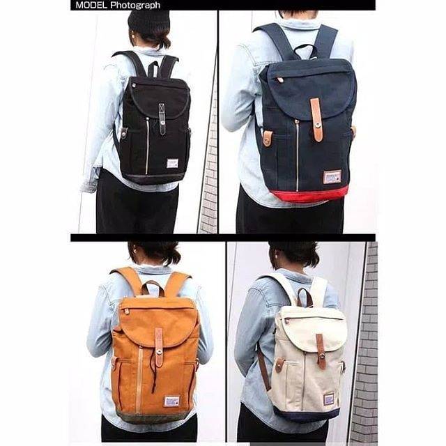 Anello wonderland backpack canvas bag ORIGINAL