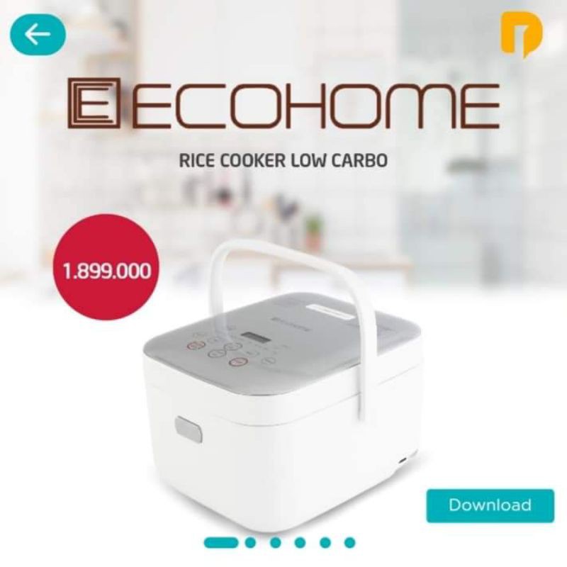 Ecohome Rice Cooker Low Carbo