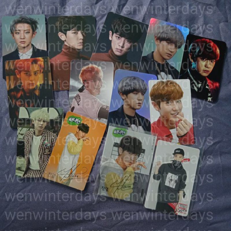 [READ DESC] CHANYEOL PHOTOCARD POSTCARD HOLOGRAM STANDEE EXO PASSWALL PANTONE TEMPO