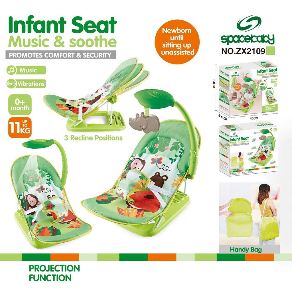 SPACE BABY INFANT SEAT WITH TOYS ZX-2109