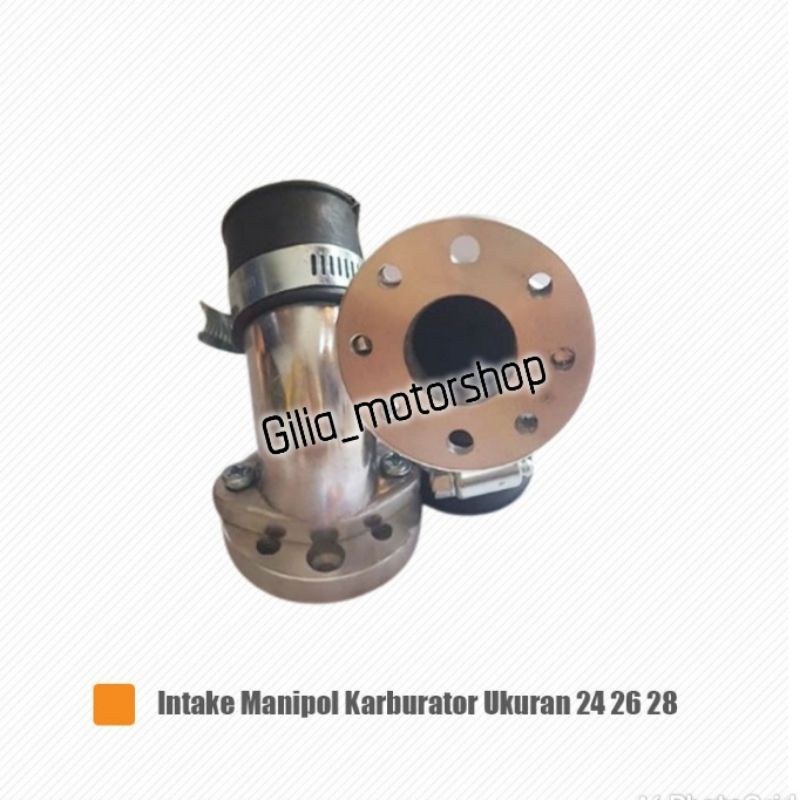 Manipul Intex Manipol PE 24 26 28 Intake Manifold Karburator Putar Leher Angsa Untuk Motor Bebek Matic RX King Universal