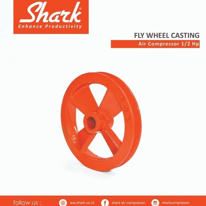 Puli Kepala Kompresor Angin Shark 1/2Hp