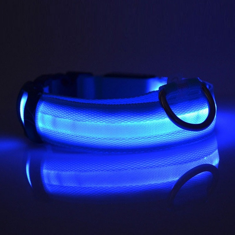 ★〓YUFeiPet〓★ LED Dog Collar, Night Flashing Nylon Webbing Dog Collar  Pet Light Collar Dog Collar Cat Collar Pet Supplies