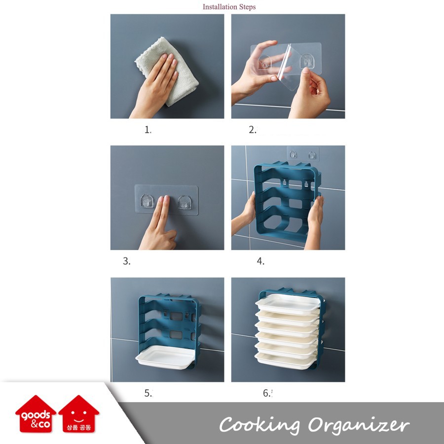 Rak Dapur Rak Piring Gantungan Piring Bahan Masak Piring Organizer Persiapan Bahan Masak