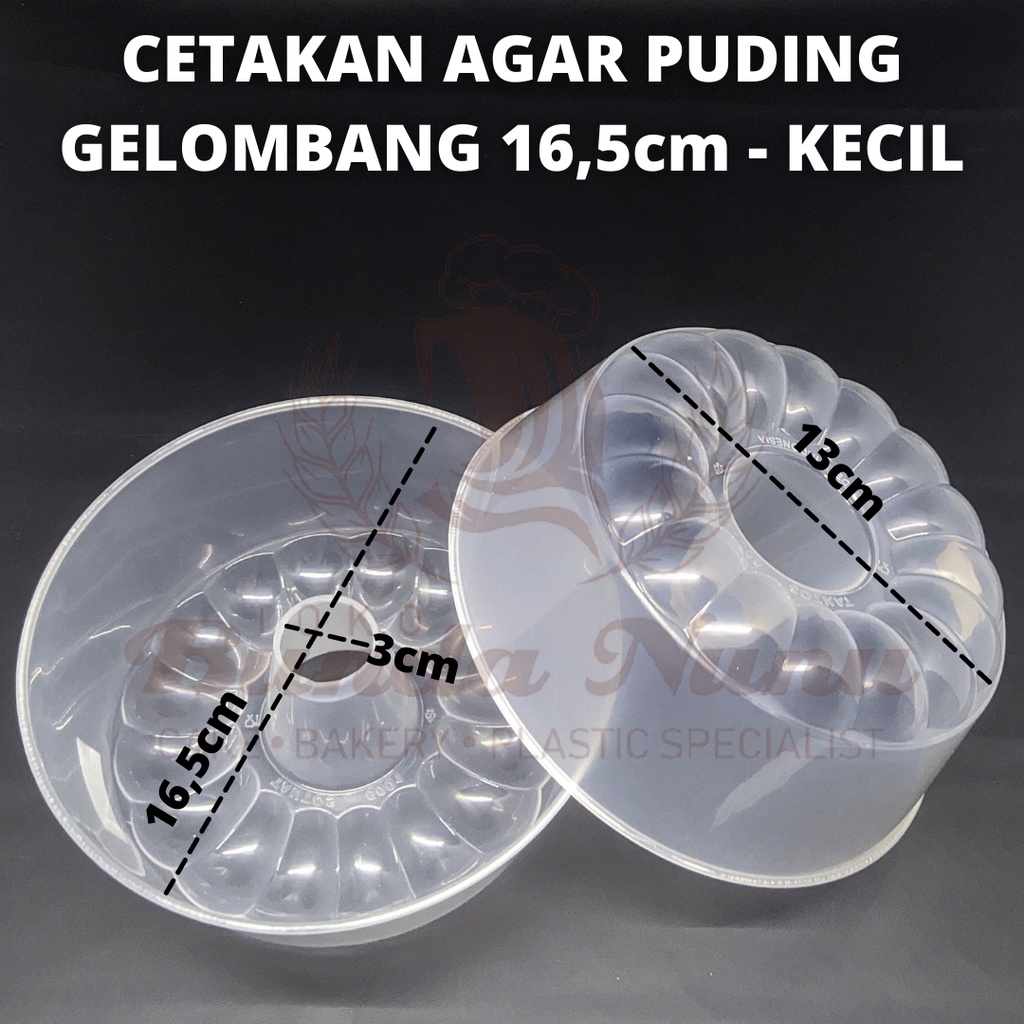 Cetakan Agar Gelombang Jelly Loyang Puding Gelombang Ukuran kecil dan Besar