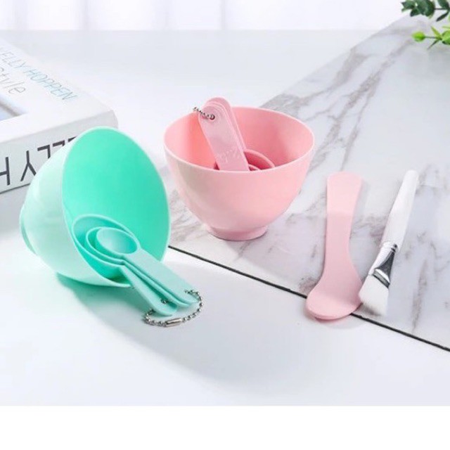 MASK BOWL SET / SET MANGKOK MASKER / SPATULA MASKER LAMEILA (9064)