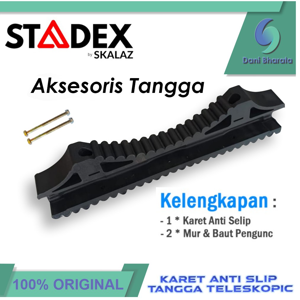 [𝗣𝗘𝗥𝗔𝗟𝗔𝗧𝗔𝗡 𝗞𝟯] Bantalan Karet Anti Slip Tangga Teleskopik - Karet Pengaman Tangga Teleskopik Lipat - Skalaz Stadex - Peralatan K3