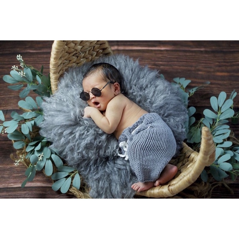 KNR keranjang bulan sabit bayi /  bulan sabit enceng / properti foto bayi / properti foto enceng / p