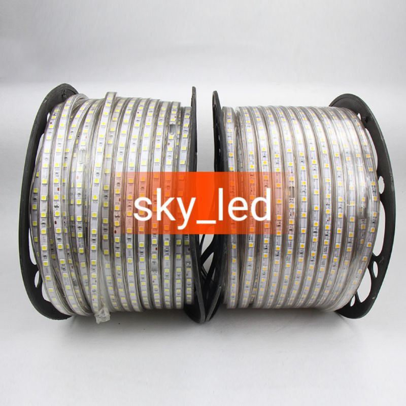 LAMPU LED STRIP SELANG 5050 SMD AC 220V METERAN (1M-100M) OUTDOOR AND INDOOR (LAMPU TIK TOK)