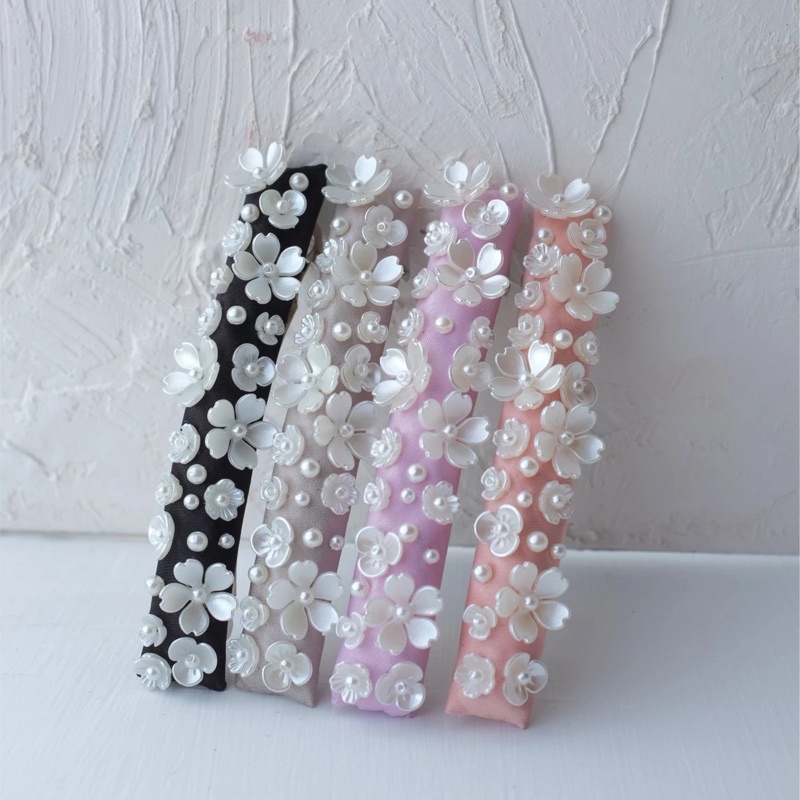 SNOW FLEUR FRENCH CLIP Handmadepita x Mmehuillet READY STOCK