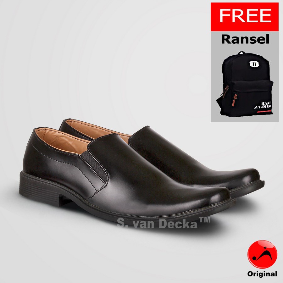 Sepatu Formal Pria S.van Decka R-TK026 + Gratis Tas Ransel