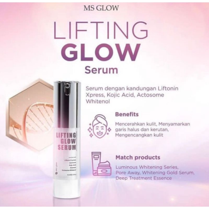 LIFTING GLOW SERUM MS GLOW // SERUM LIFTING MS GLOW // SERUM GLOWING MS GLOW