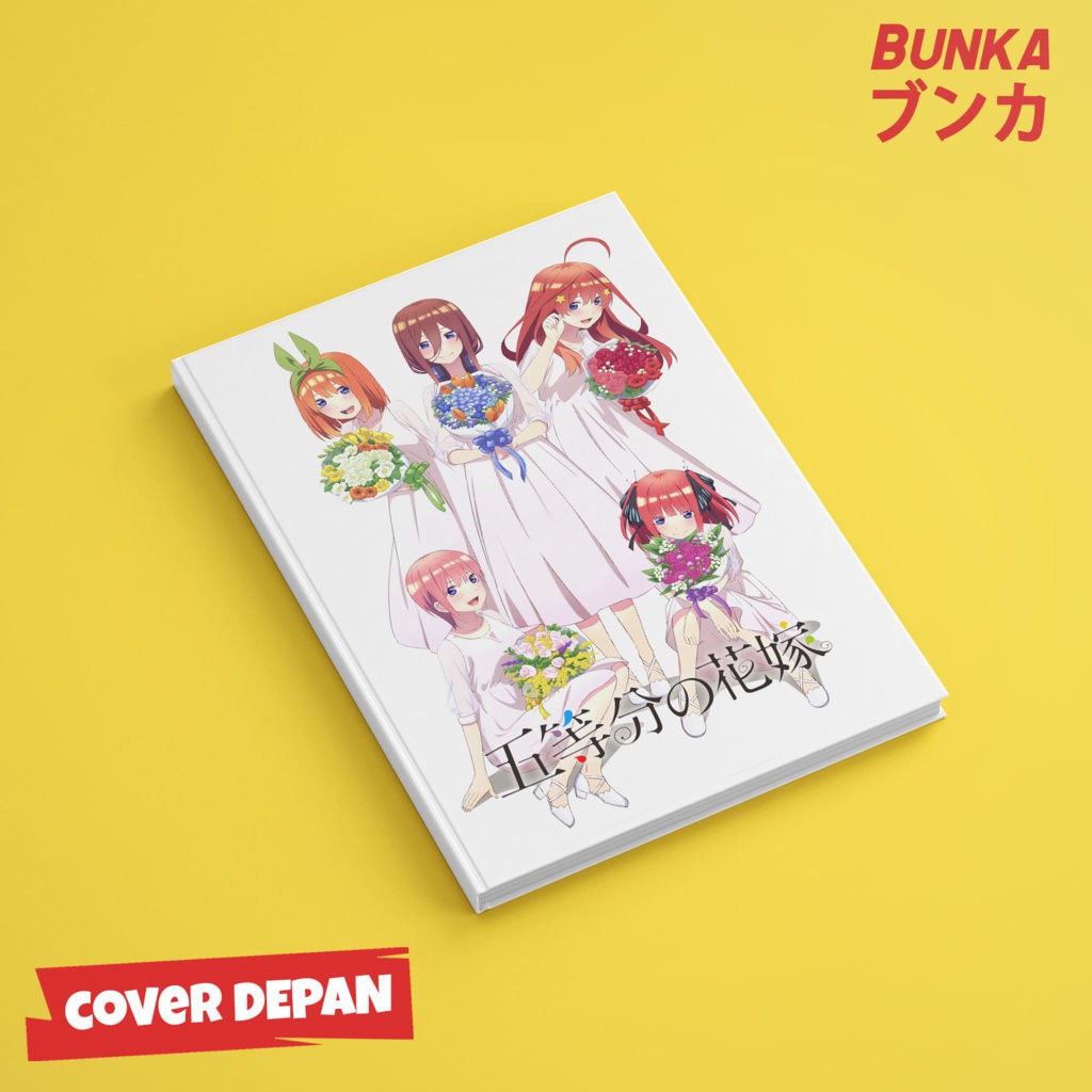 

Notebook Anime Go Toubun no Hanayome C Hardcover A5 Buku Tulis Catatan Notes Agenda Planner Jurnal