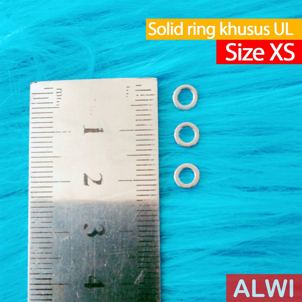 Solid Ring UL ukuran XS: 3mm / 150lb Grosir