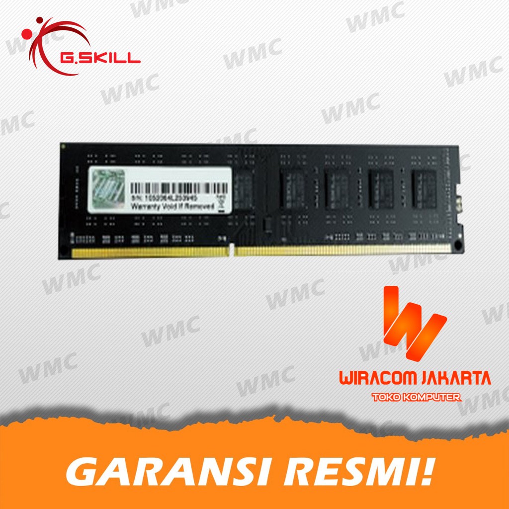 Gskill Ddr3 Value 8Gb - 1X8Gb - Single Channel F3-1600C11S-8Gnt