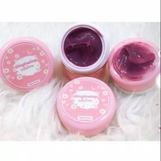 CREAM MALAM ANGGUR GLOGLOWING DOSIS TINGGI NIGHT GLOWING