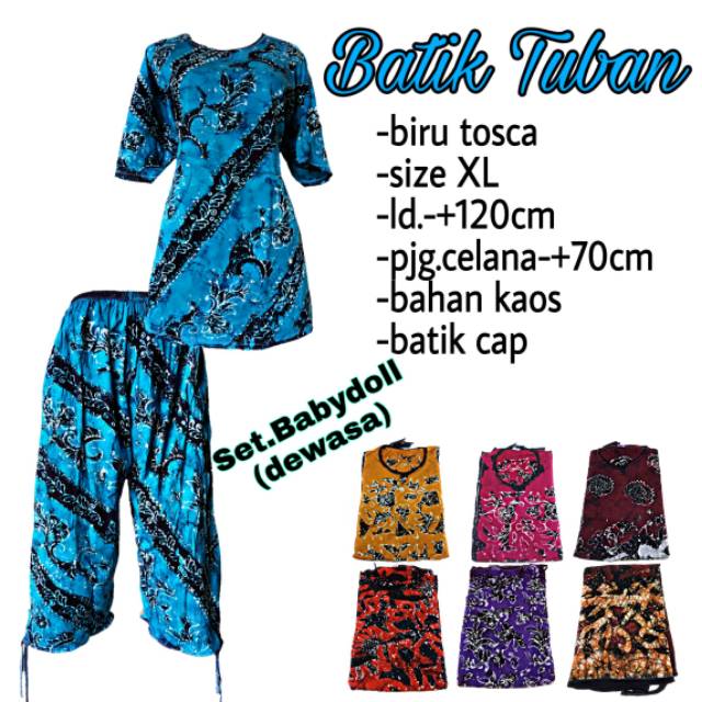 Babydoll Remaja/dewasa batik Cap