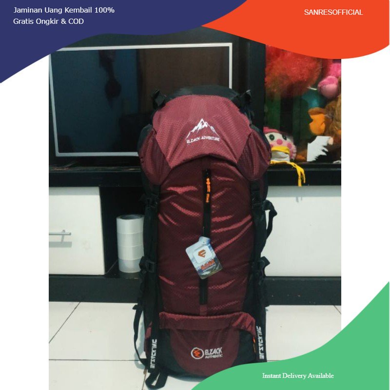 ELZACK - Tas Ransel gunung 60Liter - Tas Gunung murah - Tas Carrier 60Liter - Tas Camping -