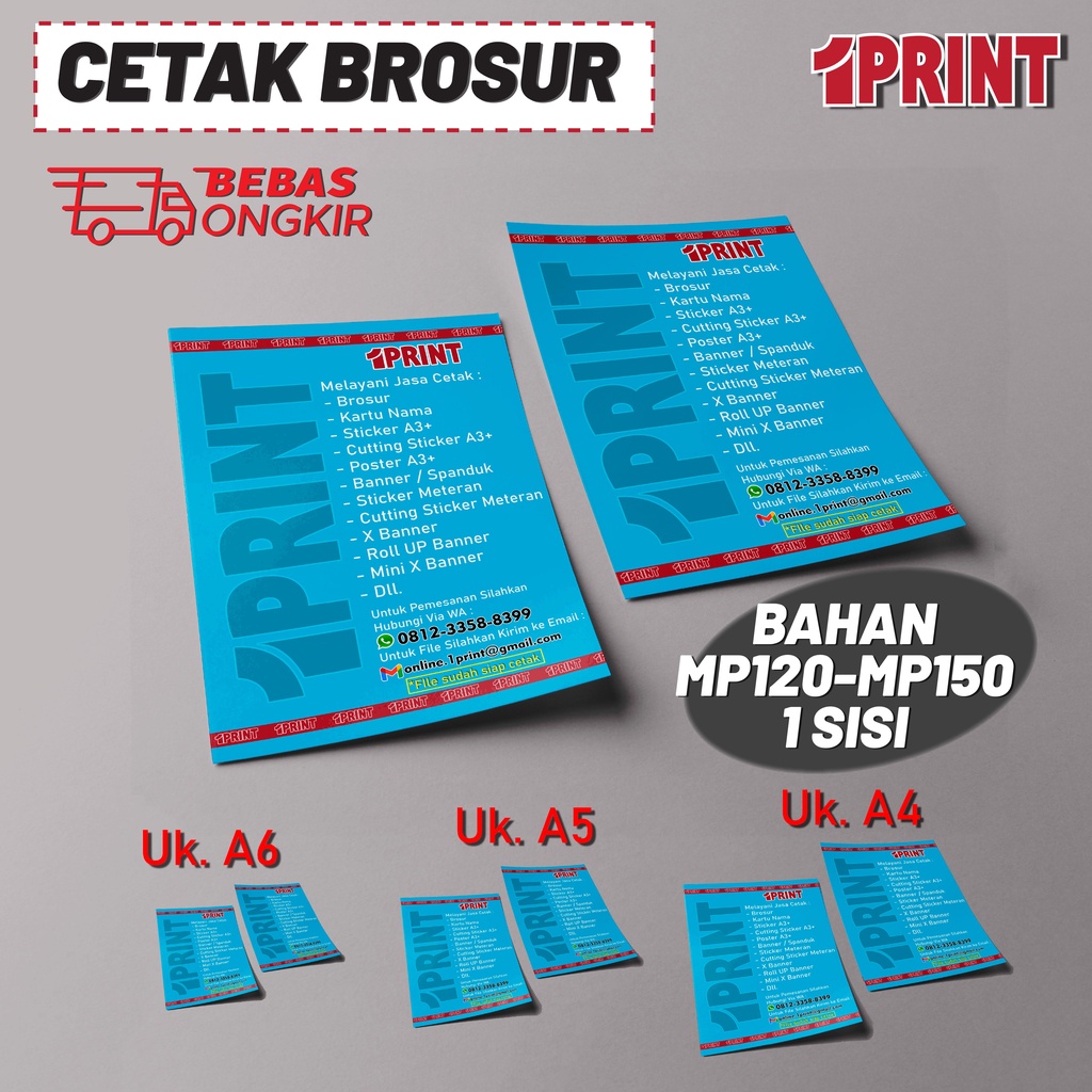 

Print Brosur | Cetak Brosur Flyer A6 MURAH | 1 Sisi / 2 Sisi