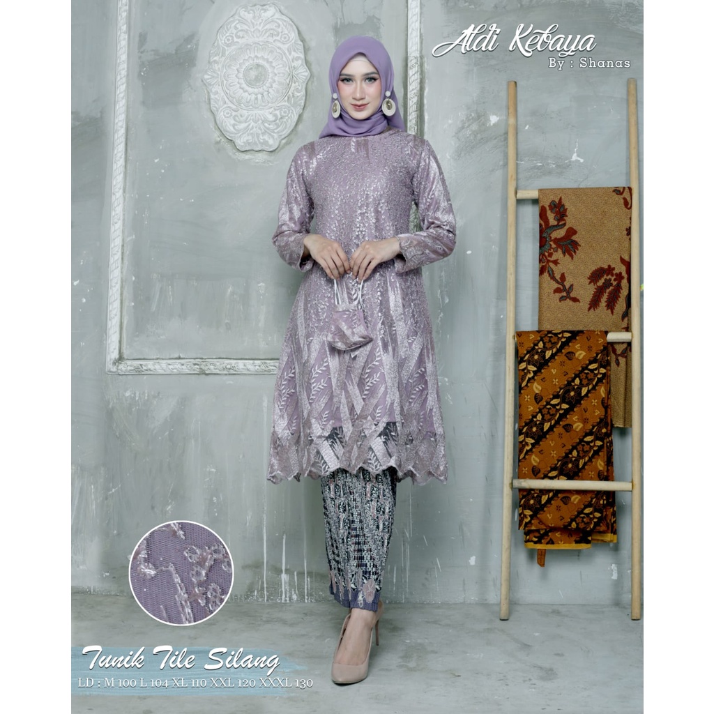 Kadai.baju / Kebaya tunik tille / Kebaya brukat jumbo / Kebaya remaja / Kebaya modern