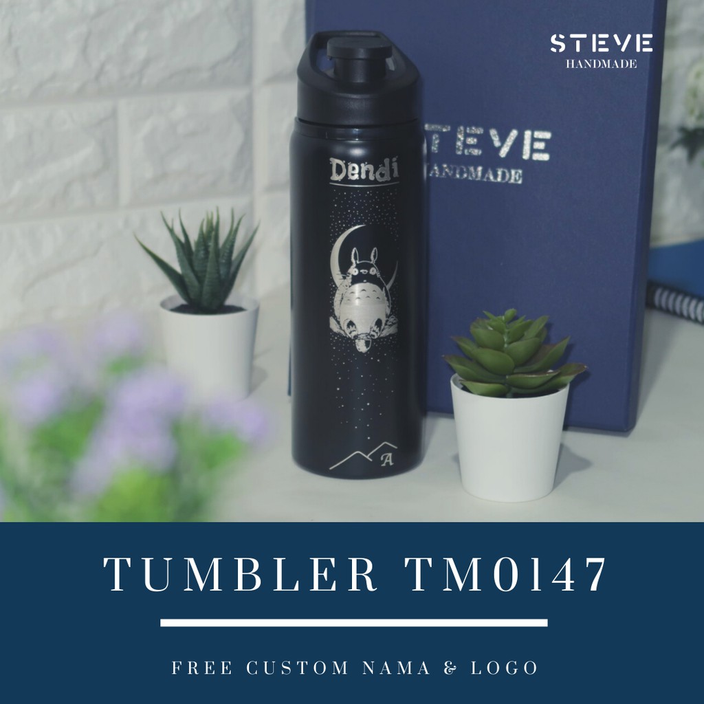 Botol minum Alumunium  tumbler travel TM0147 Custom Botol Sport