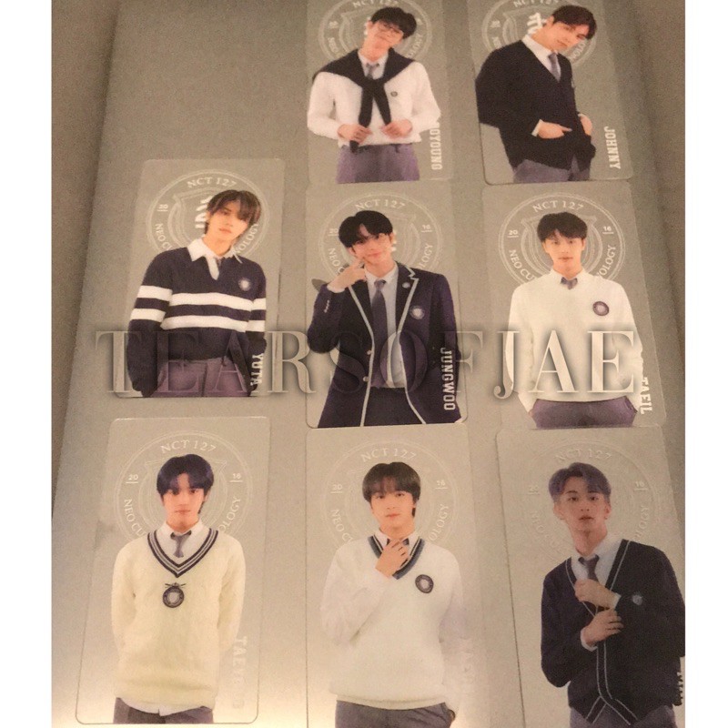 

sharing NCT 127 Back To School Kit clear bookmark