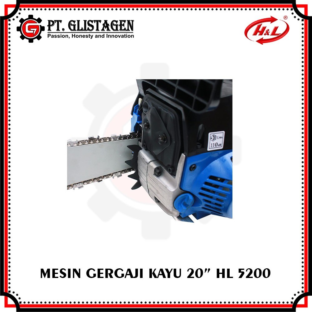 Mesin Potong Kayu HL 5200 / Gergaji Chain Saw / Chainsaw H&amp;L HL 5200