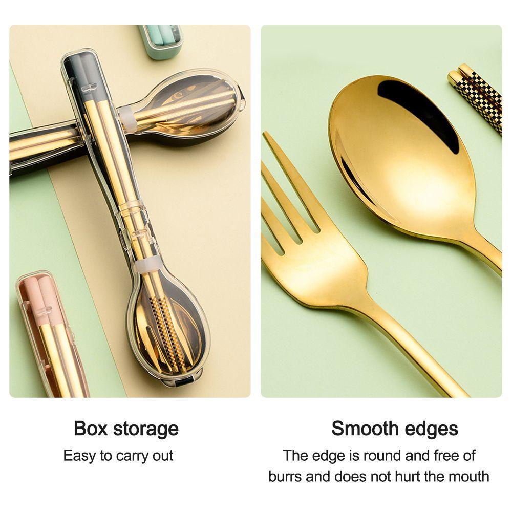 Set Alat Makan Nanas Garpu304 Stainless Steel Sendok Sup Sendok Set Sendok Garpu