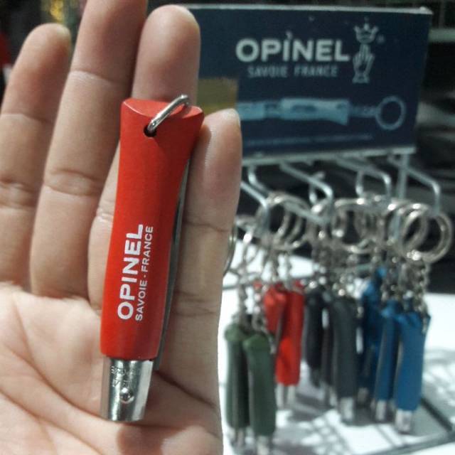 Pisau lipat Opinel inox no.4 gantungan kunci
