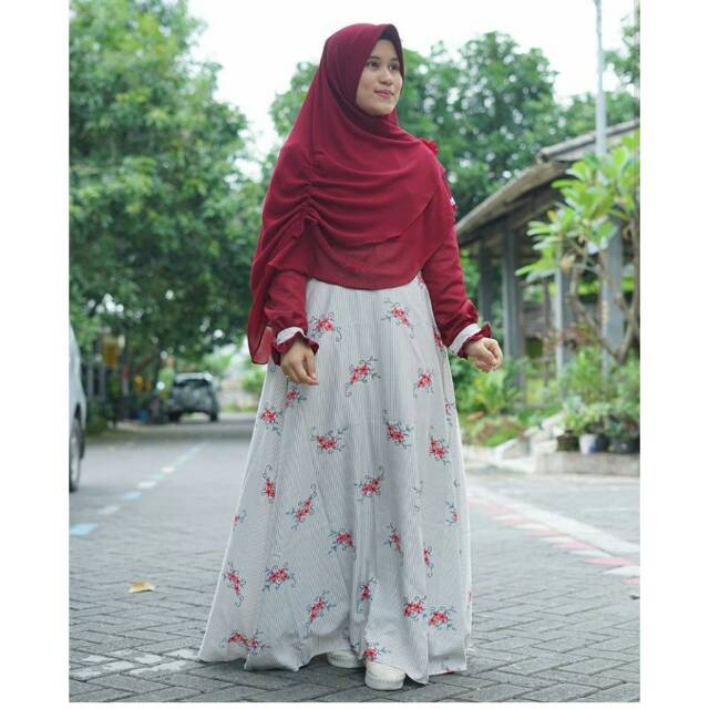 Gamis putri Maroon