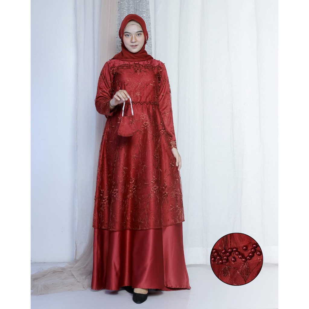 Gamis Model Gamis Terbaru Gamis Terbaru Gamis Payet Mutiara Masker Tanah Abang Jakarta Shopee Indonesia