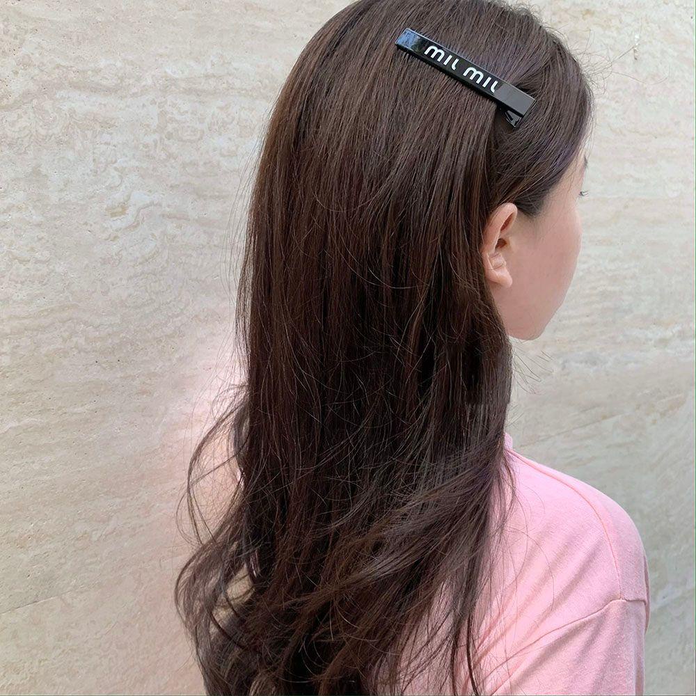 Needway Huruf Jepit Rambut Elegan Manis Retro Poni Klip Hiasan Kepala Musim Semi Klip Gadis Klip Samping Wanita Klip Rambut