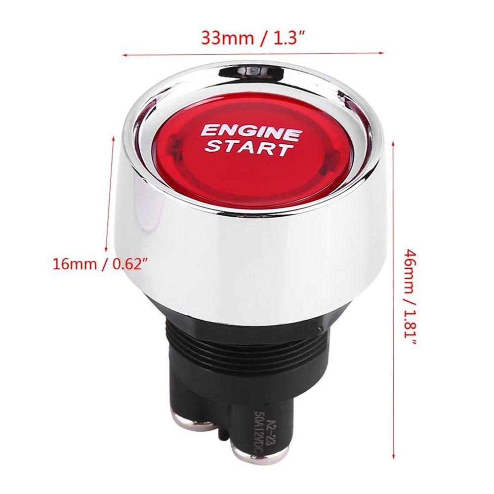 Populer Start Ignition Switch New Hot Racing SPST (ON) Off Momentary Jtron Tombol Tekan Stater Push