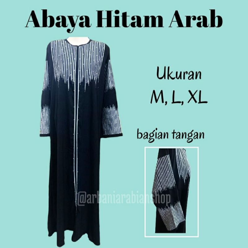 baju abaya hitam arab