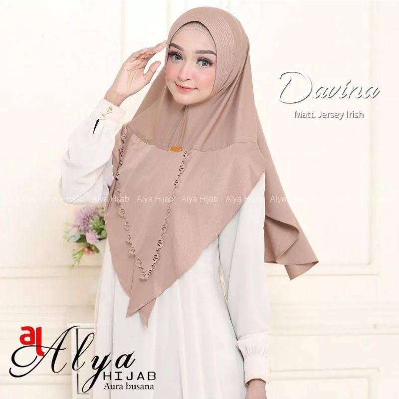 JILBAB DAVINA ORI ALYA HIJAB / HIJAB INSTAN / JILBAB INSTAN / JILBAB INSTAN JERSEY / JILBAB JERSEY / HIJAB ORI / JILBAB ORI