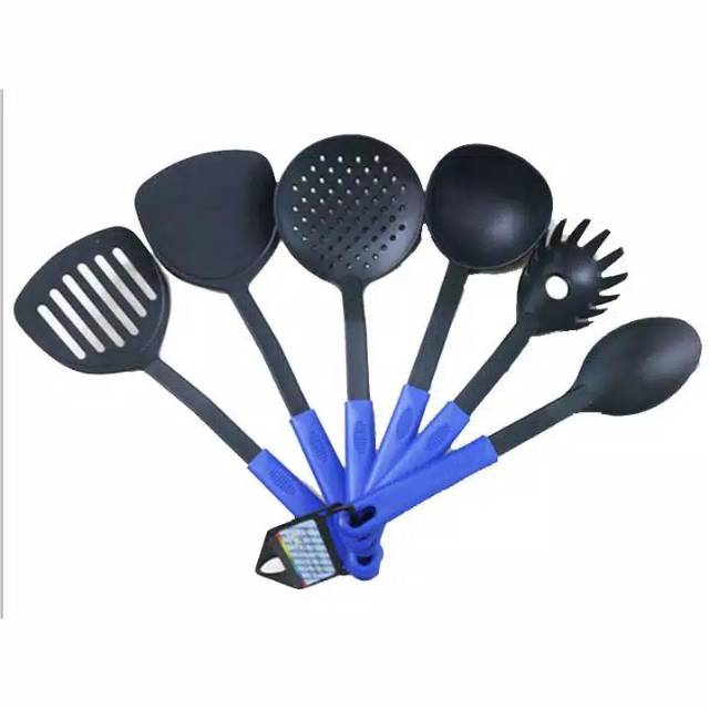 SPATULA NYLON + DUS CANTIK /SPATULA NYLON SET / SPATULA NYLON WARNA / ALAT SET MASAK