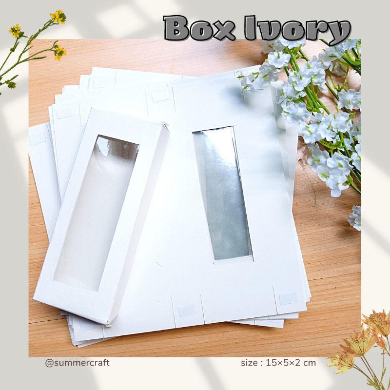 

100pcs Box Mika Putih uk. 5×15×2cm