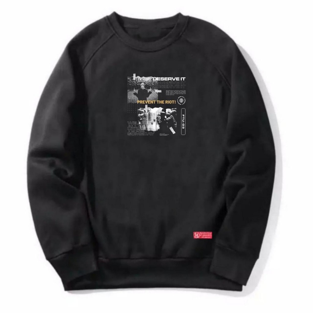 Sweater Crewneck MONEY TALK /BLACK