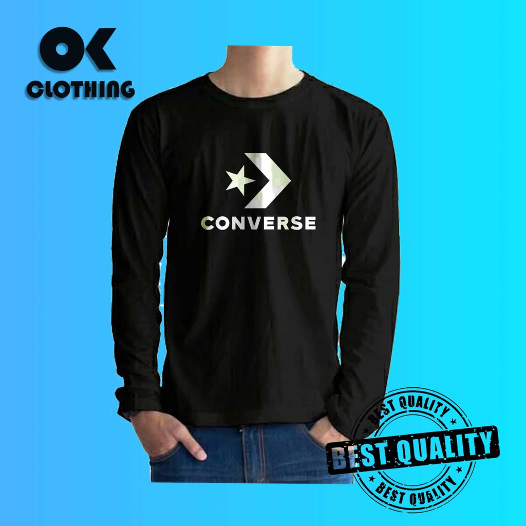 Baju Kaos Lengan Panjang Converse