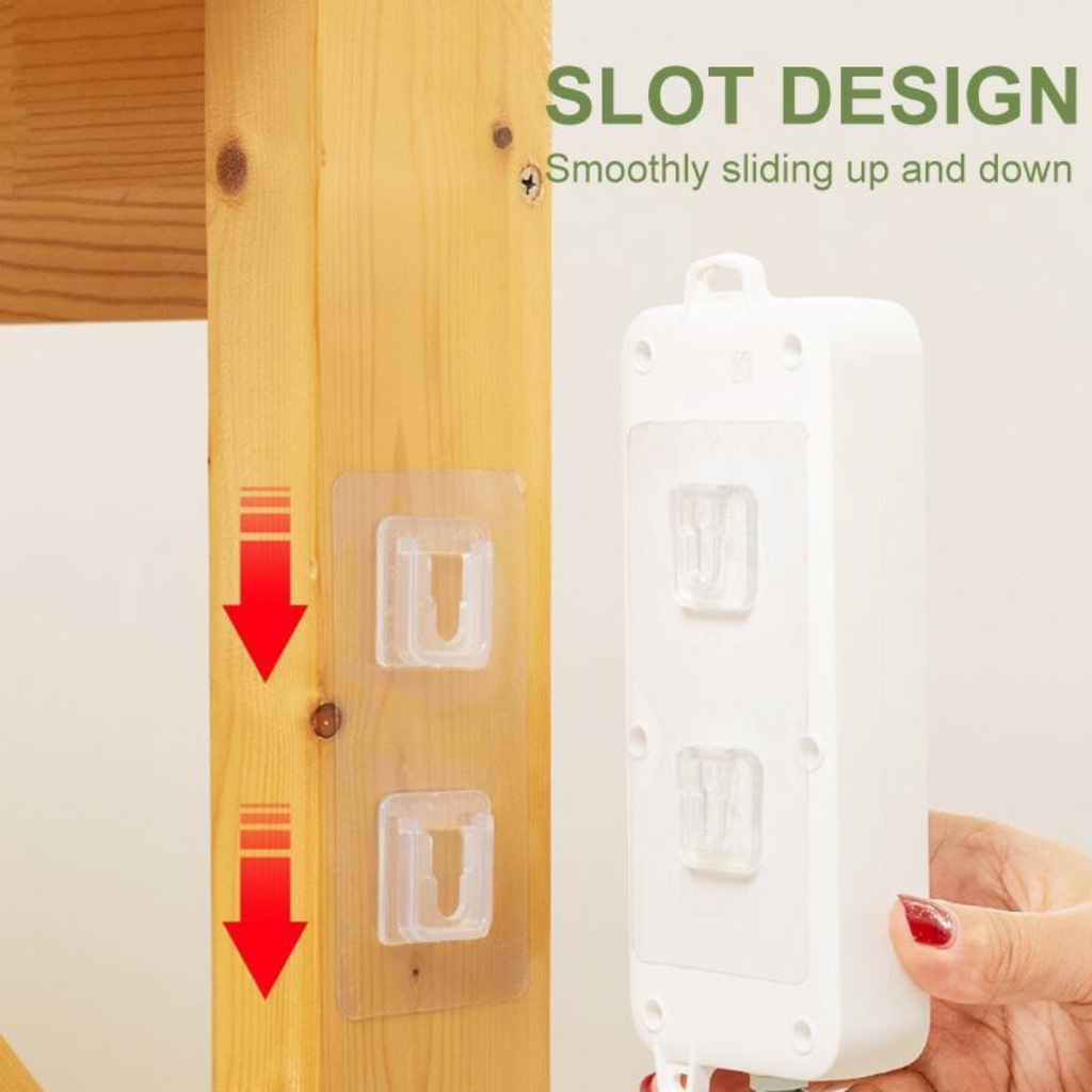 

Gantungan Tempel Dinding Lemari 1 set Magic Wall Sticker Lem Ser
