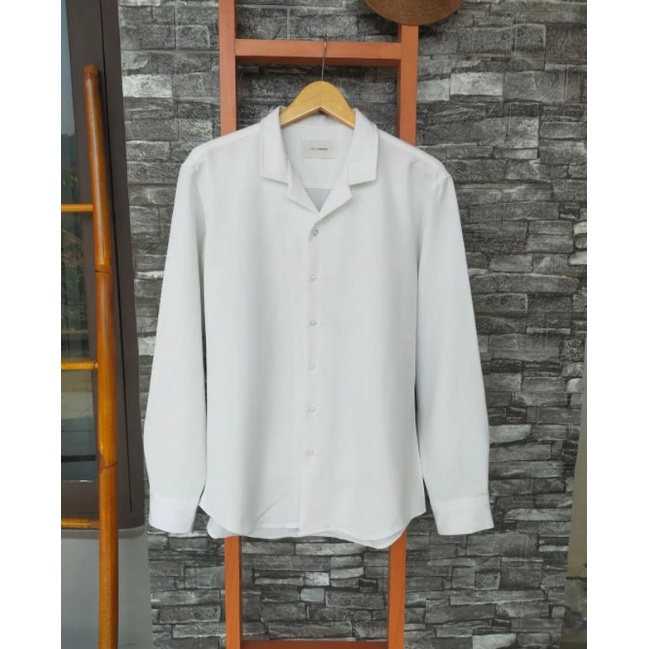 Kemeja Open Collar Putih Polos YSK Company