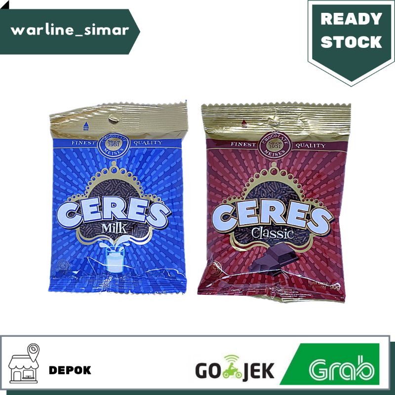 

Mesis Ceres Coklat Cokelat Premium Milk dan Classic Sachet 90gr