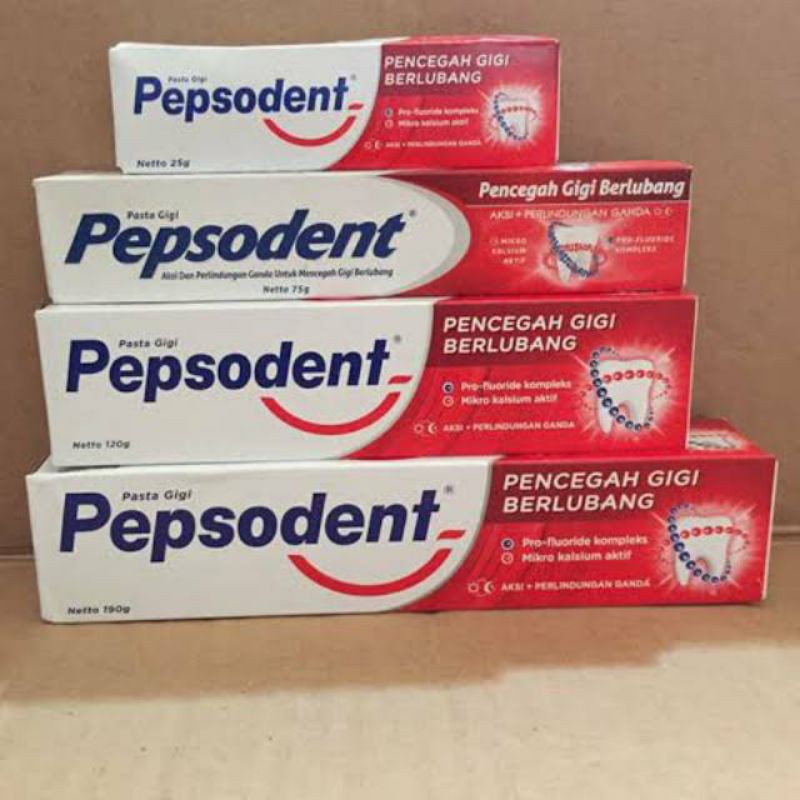 PEPSODENT 25 GRAM - 120 GRAM ODOL PASTA GIGI  PEPSODEN