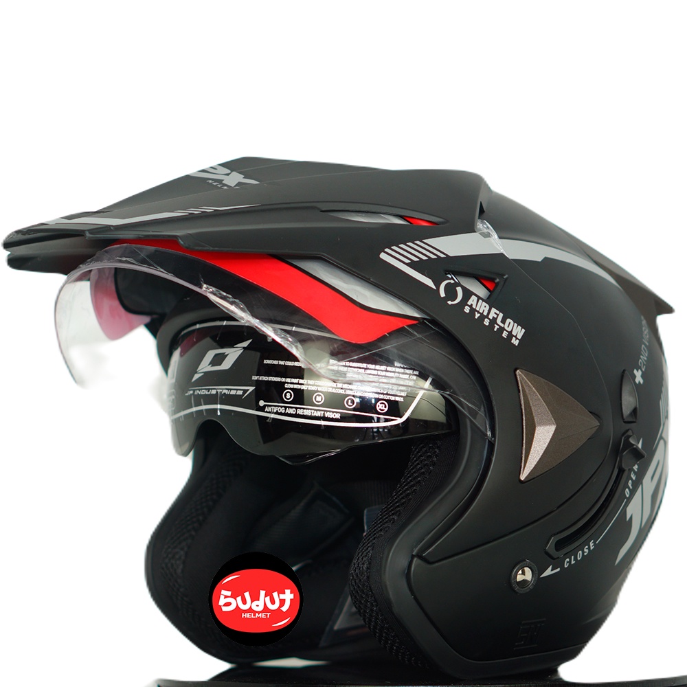 HELM JPX SUPERMOTO SOLID ORIGINAL SEMI CROSS STANDARD SNI
