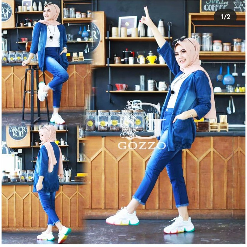 KARDIGAN JEANS / OUTER WANITA TERBARU